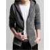 Men's Casual/Daily / Sports Active Long Hoodies,Solid Blue / Red / White / Black / Gray Hooded Long Sleeve Cotton Spring Medium