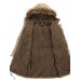 Men's Long Parka Coat , Cotton Pure Long Sleeve