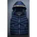 Men's Casual/Daily Simple Coat,Solid Sleeveless Winter Blue / Red / Black / Gray / Orange Polyester