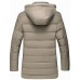 Men's Regular Padded CoatPolyester Solid Long Sleeve