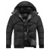 Men's Long Padded Coat,Cotton Solid Long Sleeve