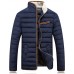 Men's Regular Padded Coat,Spandex Solid Long Sleeve