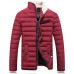 Men's Regular Padded Coat,Spandex Solid Long Sleeve