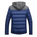 Men's Regular Padded Coat,Polyester Solid Long Sleeve