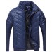 Men's Long Padded Coat,Polyester Solid Long Sleeve