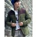  Men's Stand Collar Long Sleeve Thermal Overcoat