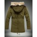 Men's Regular Padded Coat,Polyester Solid Long Sleeve