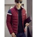 Men's Casual/Daily Simple Coat,Solid Long Sleeve Winter Blue / Red / Black Polyester