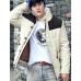  Men's Stand Collar Long Sleeve Thermal Overcoat