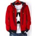 Men's Going out / Casual/Daily / Sports Active Regular Hoodies,Solid Blue / Red / Beige Hooded Long Sleeve Cotton Spring / Fall Medium