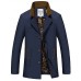 Men's Long Sleeve Long Trench coat , Cotton Pure A thin section of male windbreaker thin coat