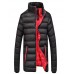 Men's Regular Padded Coat,Cotton Solid Long Sleeve