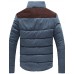 Men's Regular Padded Coat,Cotton Solid Long Sleeve