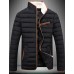 Men's Regular Padded Coat,Spandex Solid Long Sleeve