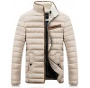 Men's Regular Padded Coat,Spandex Solid Long Sleeve